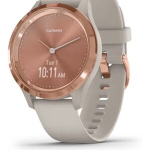 Garmin Gold and Cream Smartwatch with Touchscreen Display
